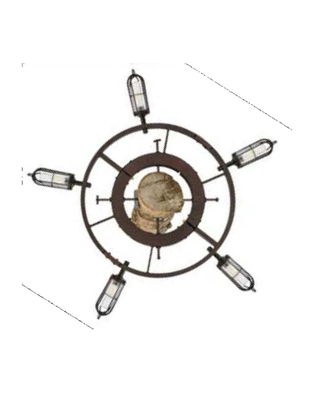 Ship's Wheel Chandelier — ZLLS-311